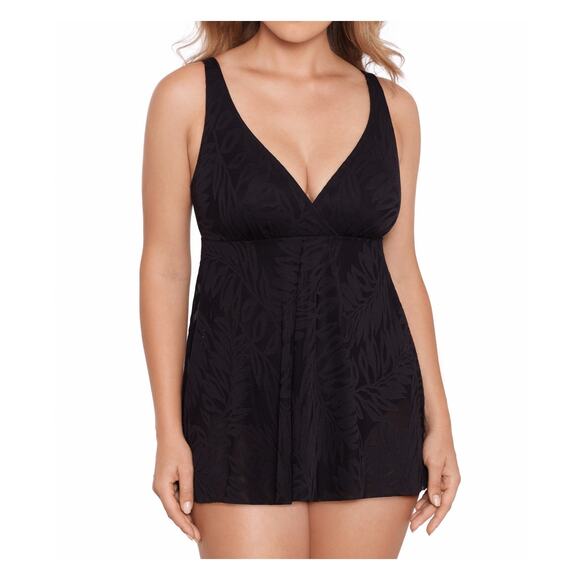 Swim Solutions Women's Tummy-Control Swim Dress SIZE 10 NWT - Picture 1 of 3